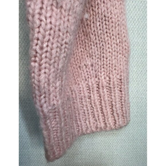 J.Crew Womens Knit Sweater Button Shoulder Small Pink Wool & Alpaca Blend - Picture 6 of 12